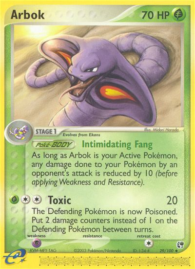 Arbok (29/100) [EX: Sandstorm] | KingTCG.ca