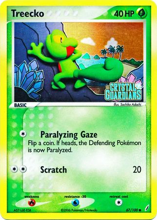 Treecko (67/100) (Stamped) [EX: Crystal Guardians] | KingTCG.ca