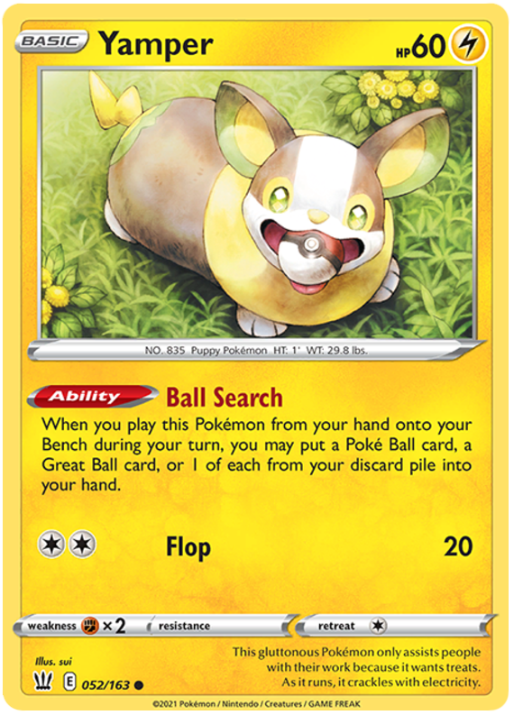 Yamper (052/163) [Sword & Shield: Battle Styles] | KingTCG.ca