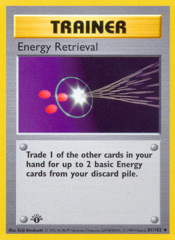 Energy Retrieval (81/102) [Base Set 1st Edition] | KingTCG.ca