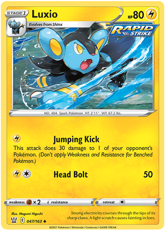 Luxio (047/163) [Sword & Shield: Battle Styles] | KingTCG.ca