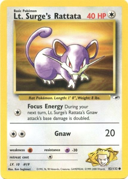 Lt. Surge's Rattata (82/132) [Gym Heroes] | KingTCG.ca