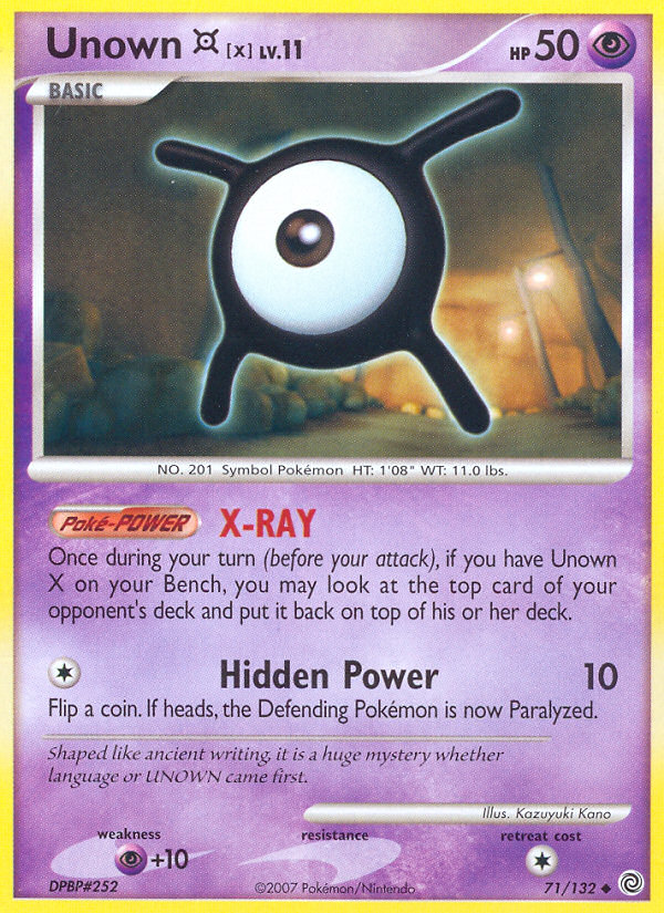 Unown X (71/132) [Diamond & Pearl: Secret Wonders] | KingTCG.ca