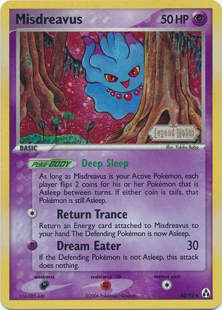 Misdreavus (40/92) (Stamped) [EX: Legend Maker] | KingTCG.ca