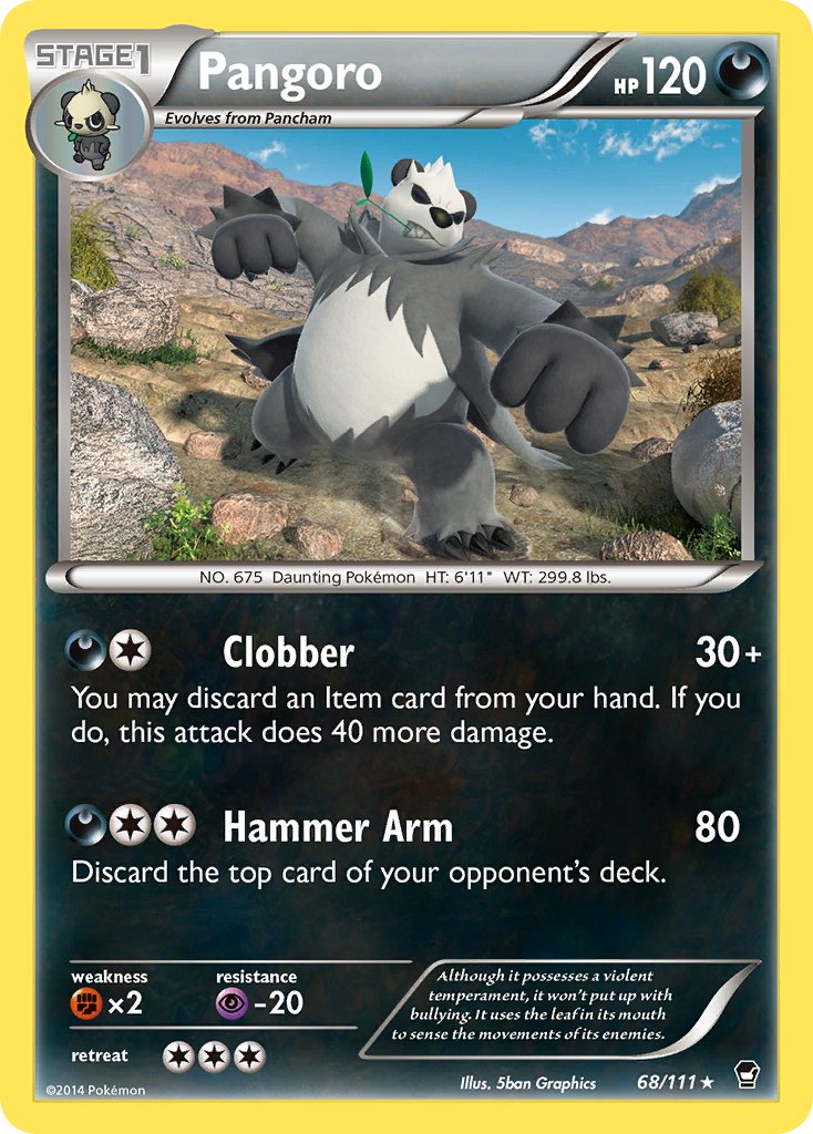 Pangoro (68/111) (Theme Deck Exclusive) [XY: Furious Fists] | KingTCG.ca