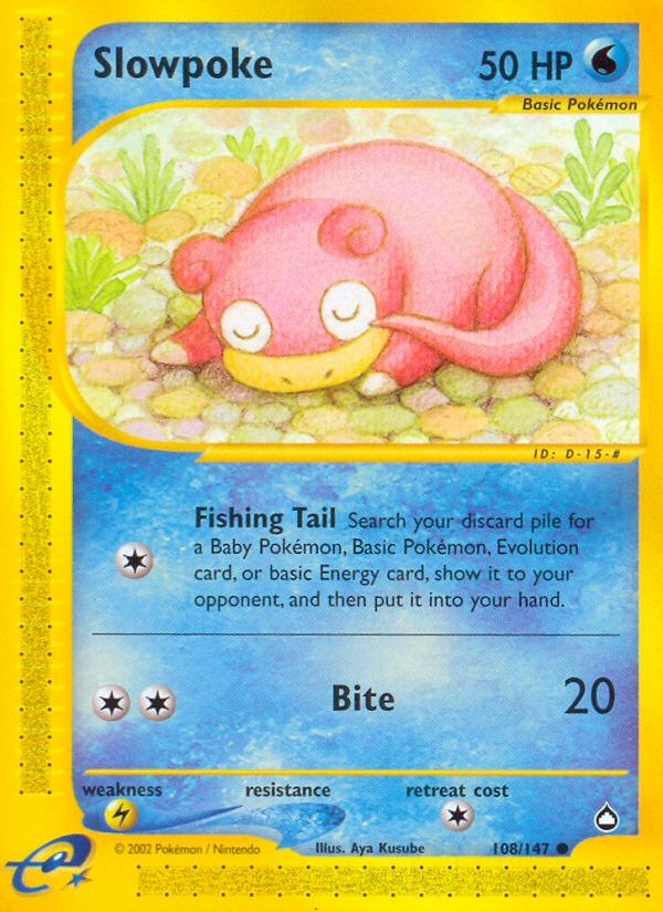 Slowpoke (108/147) [Aquapolis] | KingTCG.ca