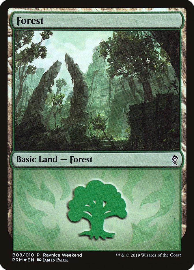 Forest - Gruul (B08) [RNA Ravnica Weekend] | KingTCG.ca