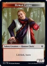 Human Cleric // Food (17) Double-sided Token [Throne of Eldraine Tokens] | KingTCG.ca