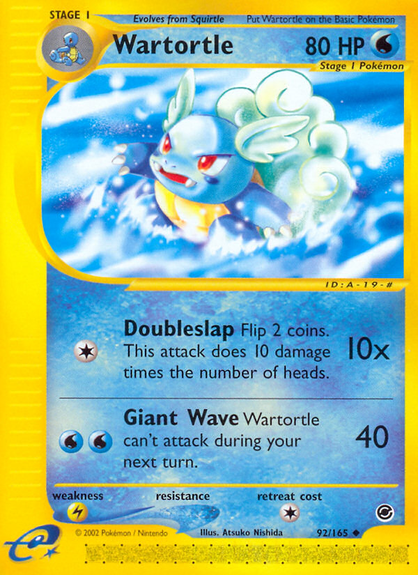 Wartortle (92/165) [Expedition: Base Set] | KingTCG.ca