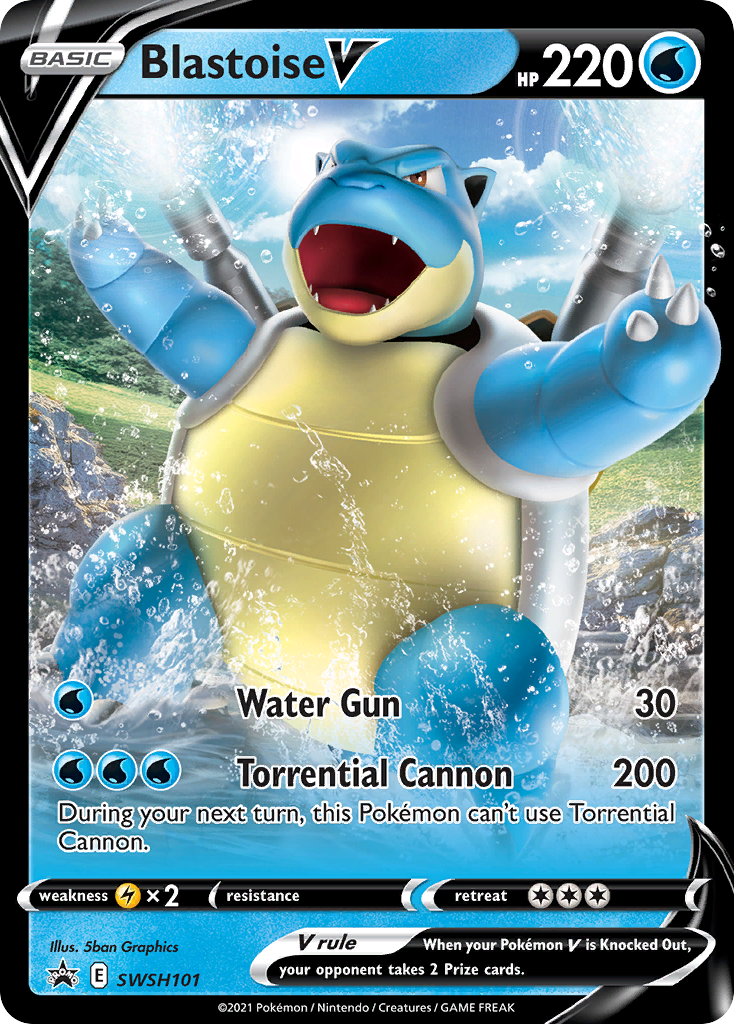 Blastoise V (SWSH101) [Sword & Shield: Black Star Promos] | KingTCG.ca