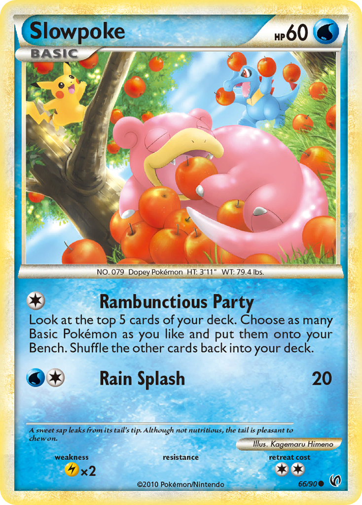 Slowpoke (66/90) [HeartGold & SoulSilver: Undaunted] | KingTCG.ca