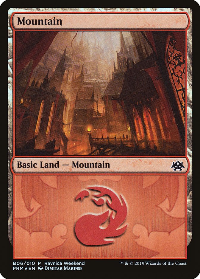 Mountain - Rakdos (B06) [RNA Ravnica Weekend] | KingTCG.ca