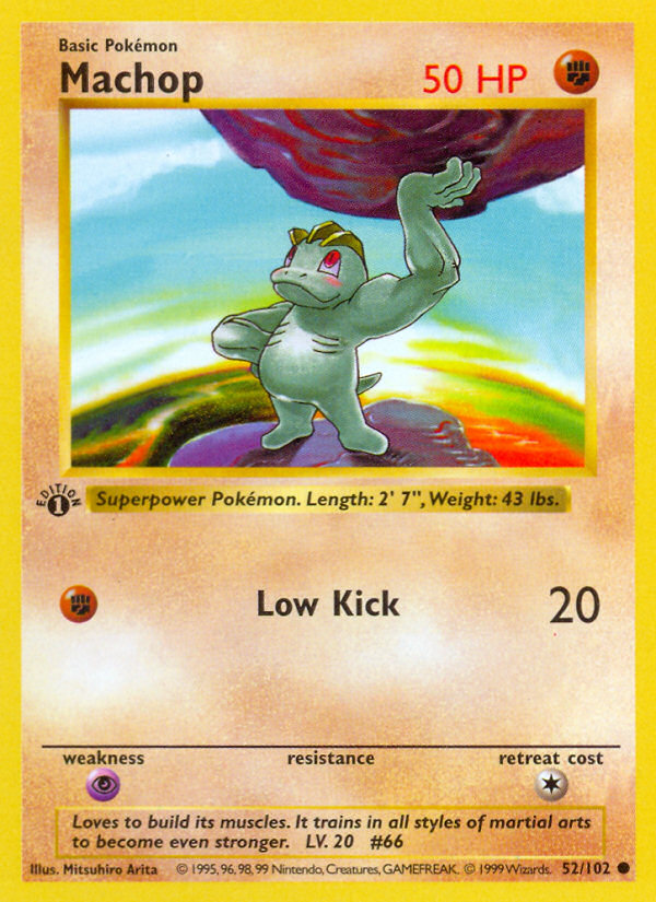 Machop (52/102) [Base Set 1st Edition] | KingTCG.ca