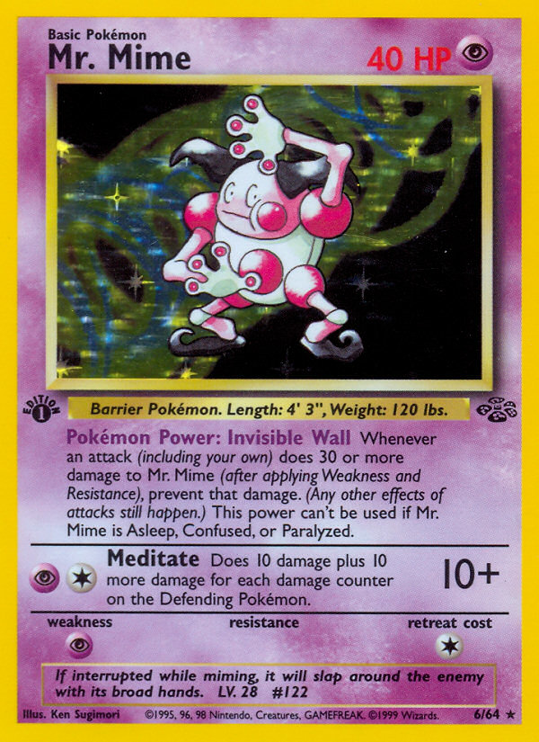 Mr. Mime (6/64) [Jungle 1st Edition] | KingTCG.ca