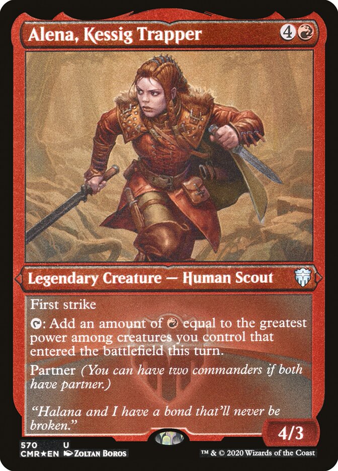 Alena, Kessig Trapper (Foil Etched) [Commander Legends] | KingTCG.ca