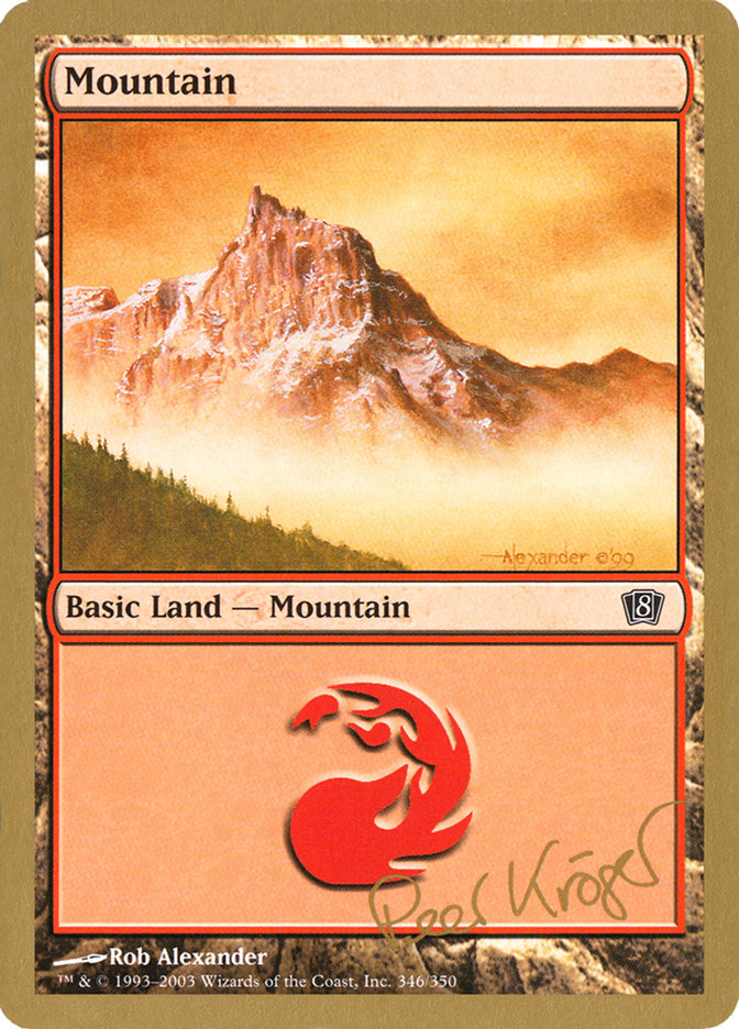 Mountain (pk346) (Peer Kroger) [World Championship Decks 2003] | KingTCG.ca