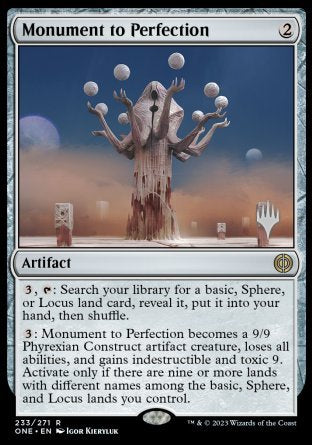 Monument to Perfection (Promo Pack) [Phyrexia: All Will Be One Promos] | KingTCG.ca