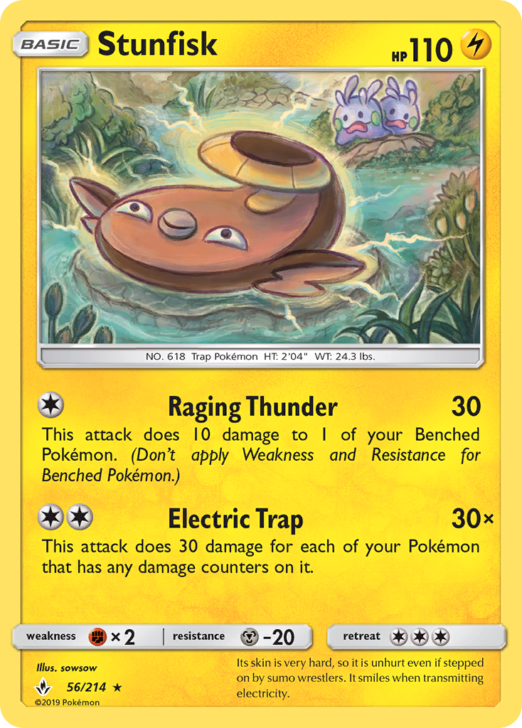 Stunfisk (56/214) [Sun & Moon: Unbroken Bonds] | KingTCG.ca