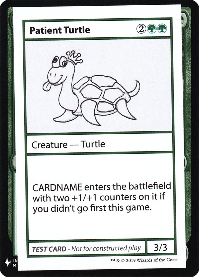 Patient Turtle [Mystery Booster Playtest Cards] | KingTCG.ca