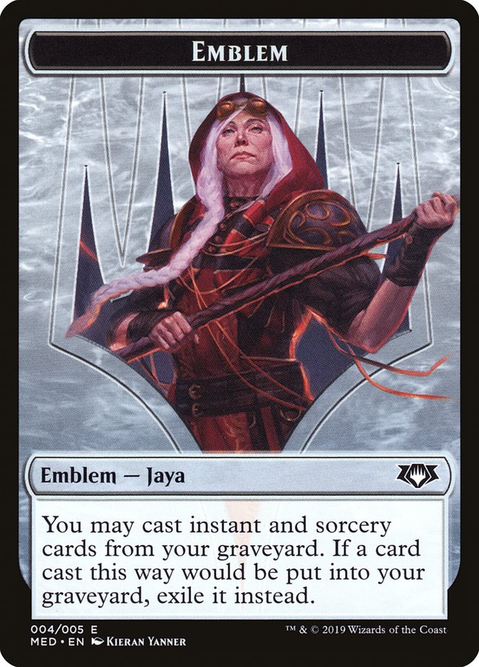 Emblem -  Jaya Ballard [Mythic Edition Tokens] | KingTCG.ca