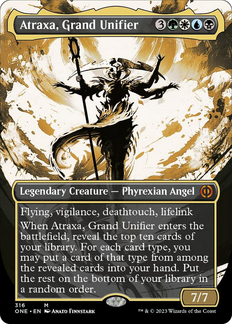 Atraxa, Grand Unifier (Borderless Ichor) [Phyrexia: All Will Be One] | KingTCG.ca