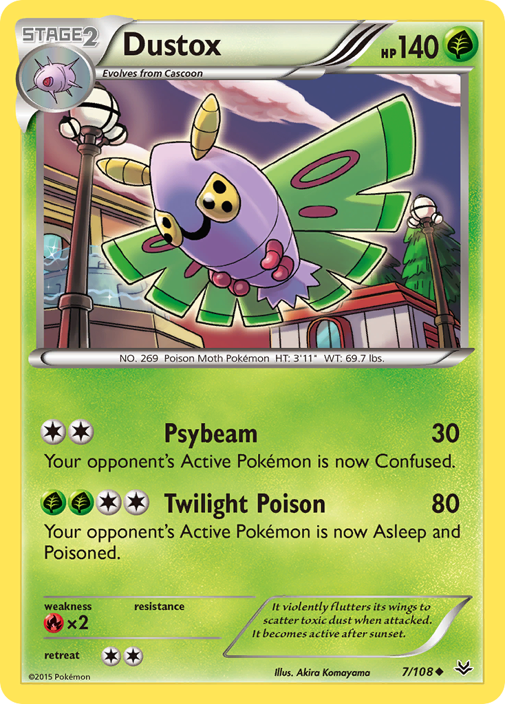 Dustox (7/108) [XY: Roaring Skies] | KingTCG.ca