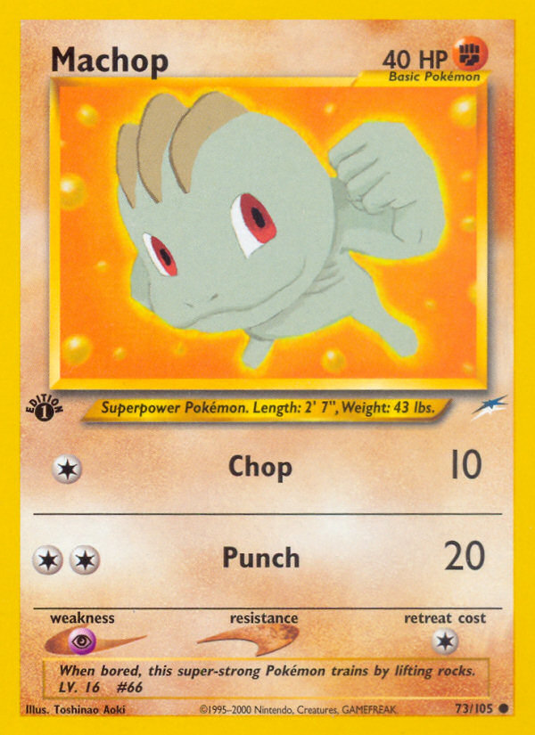 Machop (73/105) [Neo Destiny 1st Edition] | KingTCG.ca