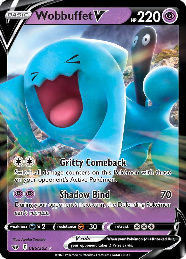 Wobbuffet V (86/202) [Sword & Shield: Base Set] | KingTCG.ca