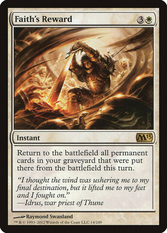 Faith's Reward [Magic 2013] | KingTCG.ca