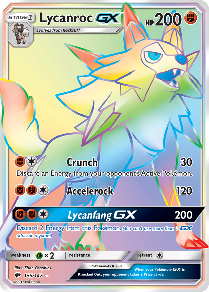 Lycanroc GX (155/147) [Sun & Moon: Burning Shadows] | KingTCG.ca