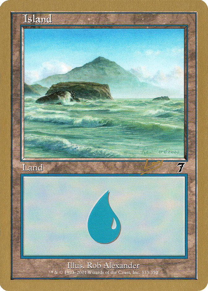 Island (rl333) (Raphael Levy) [World Championship Decks 2002] | KingTCG.ca