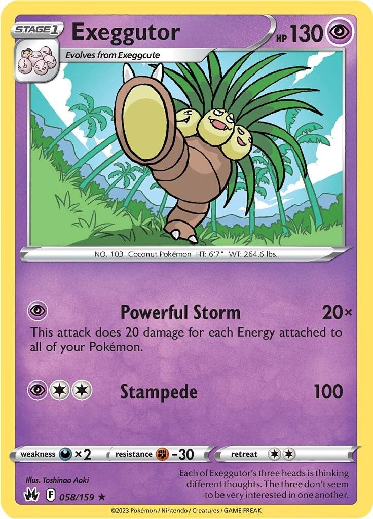 Exeggutor (058/159) [Sword & Shield: Crown Zenith] | KingTCG.ca