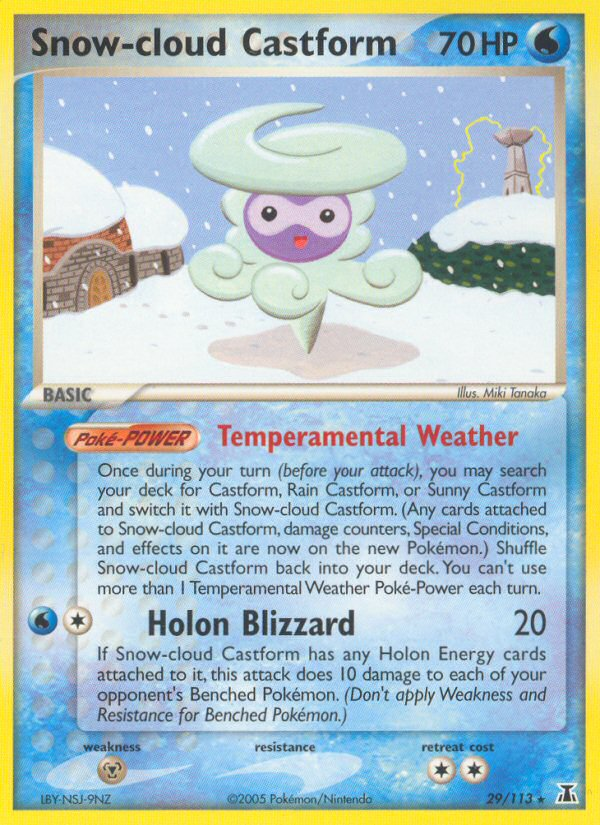 Snow-cloud Castform (29/113) [EX: Delta Species] | KingTCG.ca