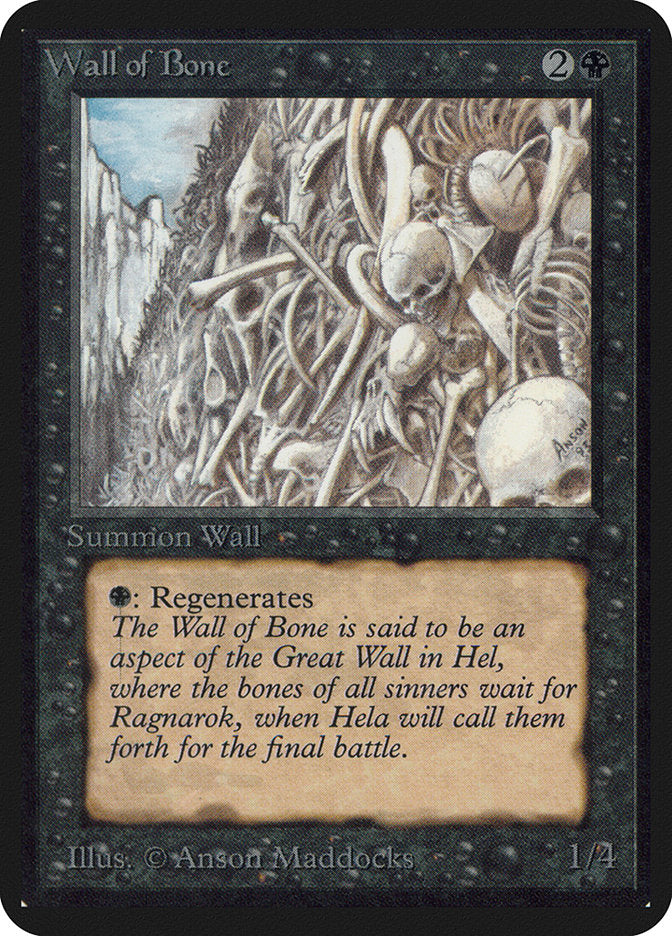 Wall of Bone [Limited Edition Alpha] | KingTCG.ca