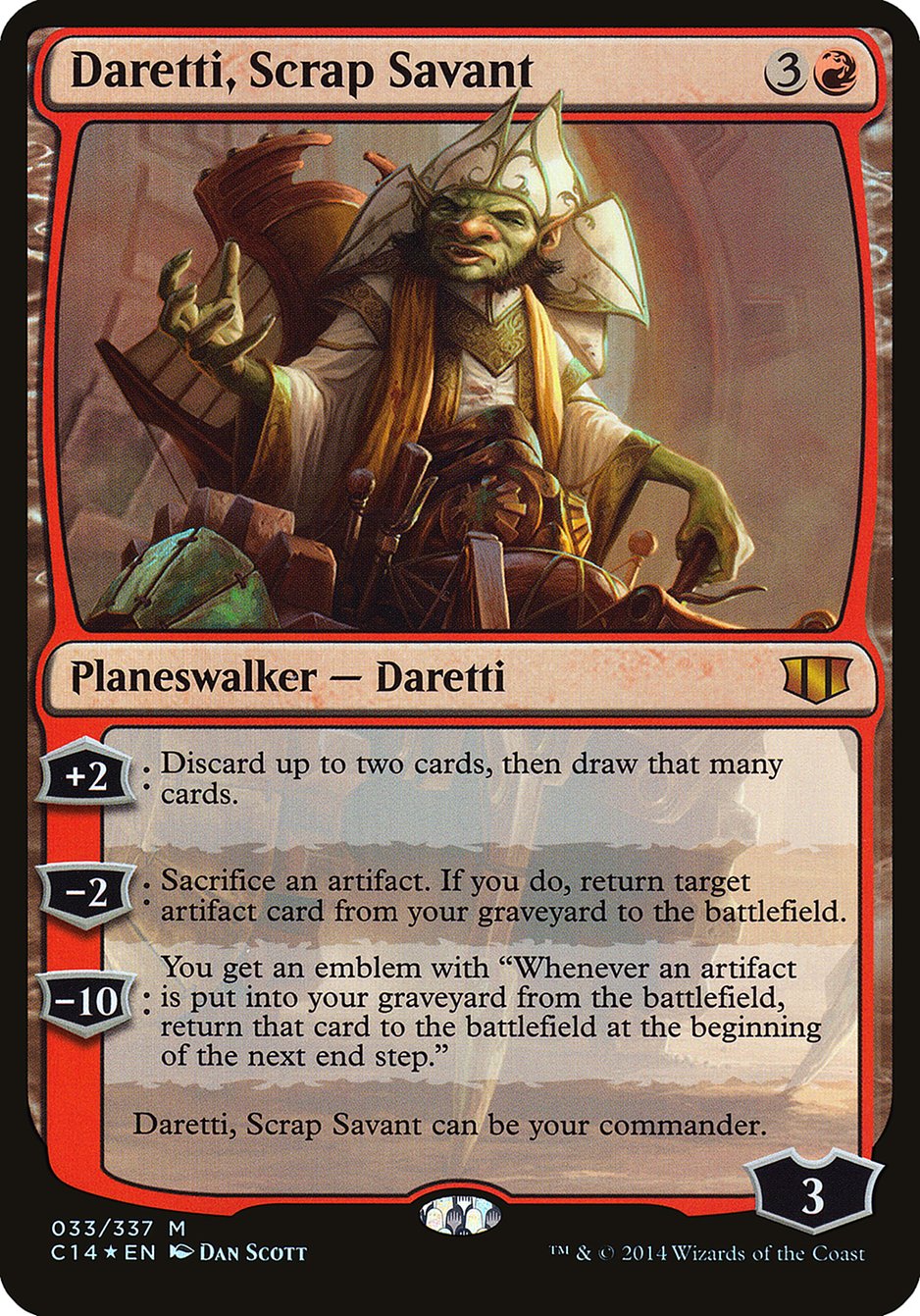 Daretti, Scrap Savant (Commander 2014) [Commander 2014 Oversized] | KingTCG.ca