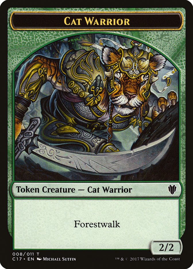 Cat Warrior Token [Commander 2017 Tokens] | KingTCG.ca