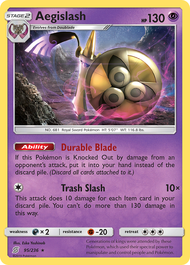 Aegislash (95/236) [Sun & Moon: Unified Minds] | KingTCG.ca