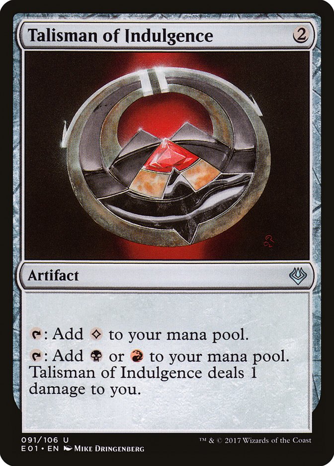 Talisman of Indulgence [Archenemy: Nicol Bolas] | KingTCG.ca