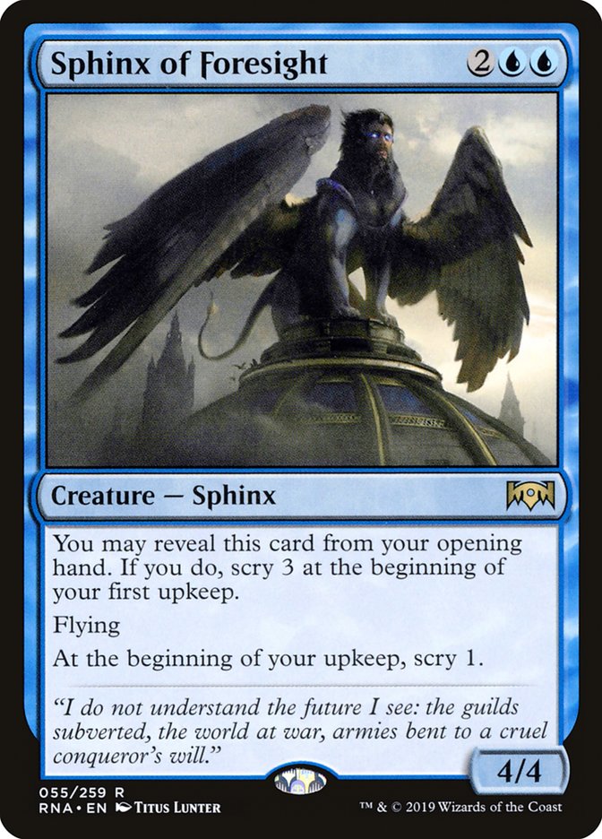 Sphinx of Foresight [Ravnica Allegiance] | KingTCG.ca