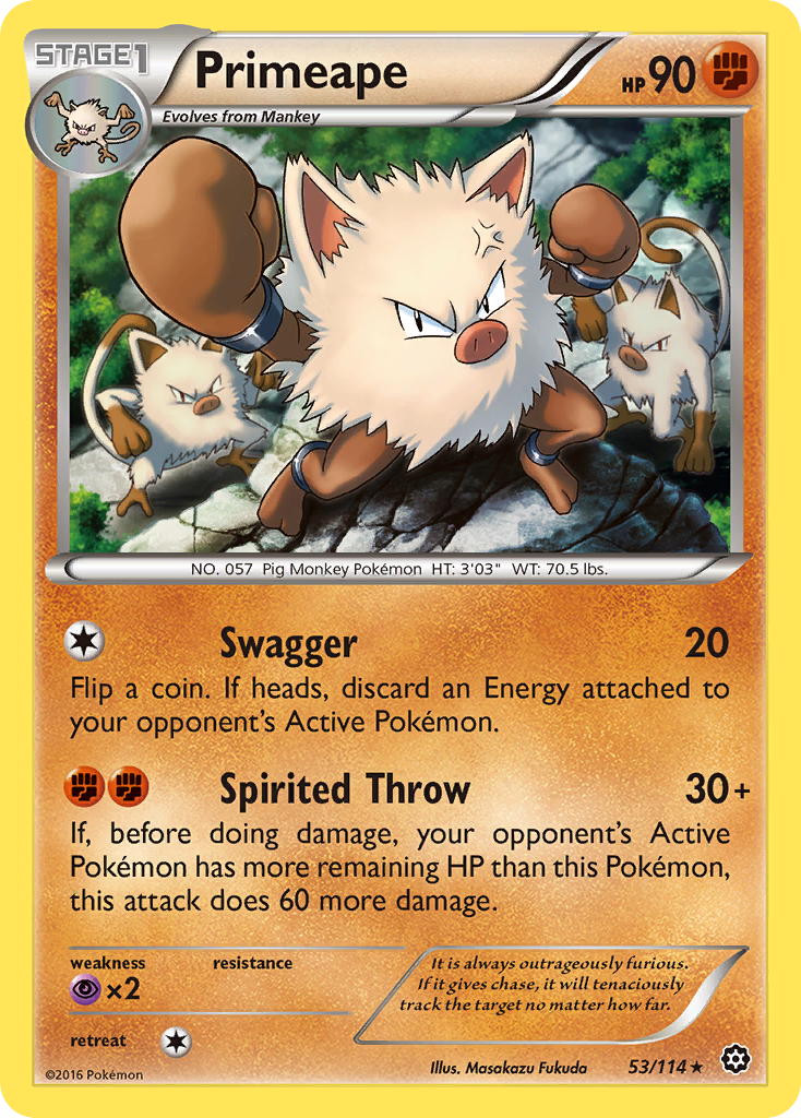 Primeape (53/114) [XY: Steam Siege] | KingTCG.ca