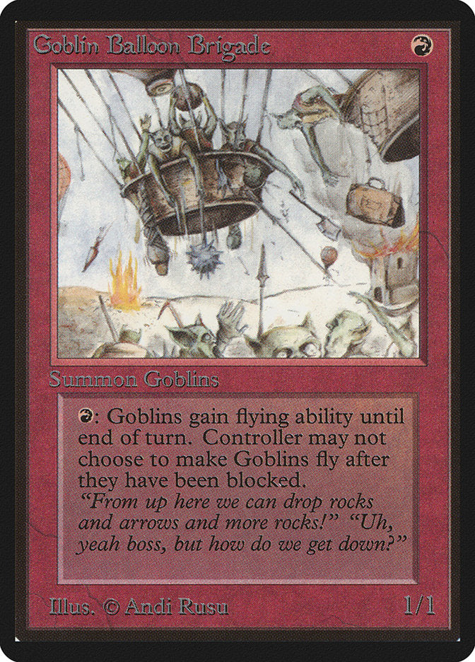 Goblin Balloon Brigade [Limited Edition Beta] | KingTCG.ca