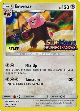 Bewear (SM49) (Staff Prerelease Promo) [Sun & Moon: Black Star Promos] | KingTCG.ca