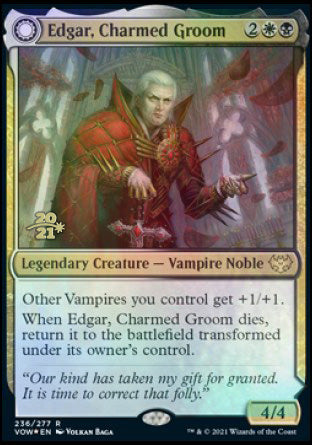 Edgar, Charmed Groom // Edgar Markov's Coffin [Innistrad: Crimson Vow Prerelease Promos] | KingTCG.ca