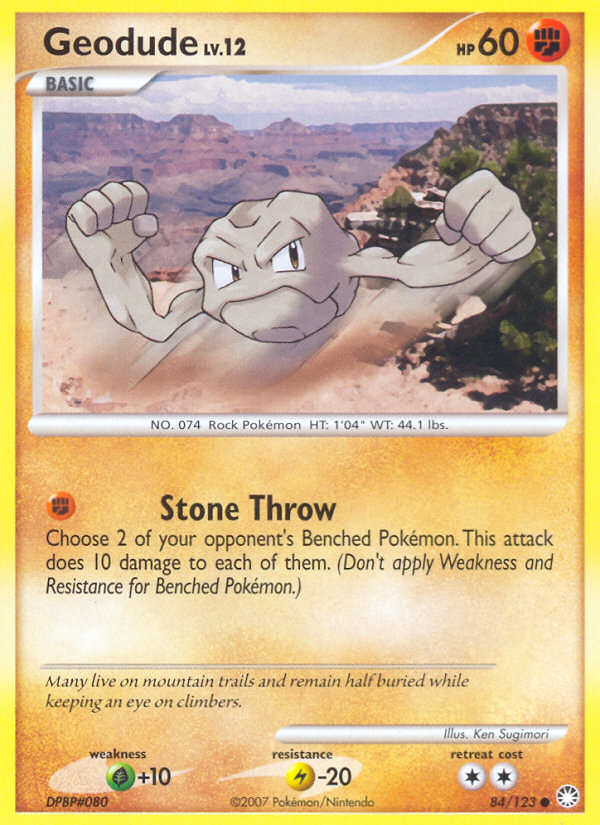 Geodude (84/123) [Diamond & Pearl: Mysterious Treasures] | KingTCG.ca