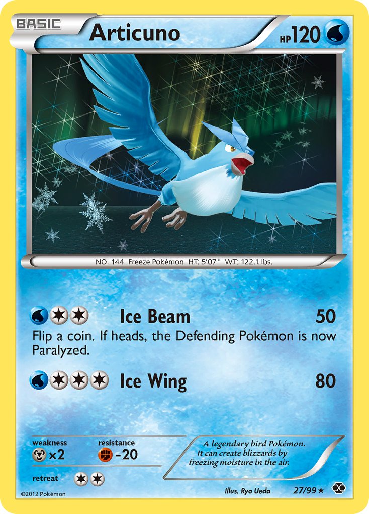 Articuno (27/99) (Blister Exclusive) [Black & White: Next Destinies] | KingTCG.ca