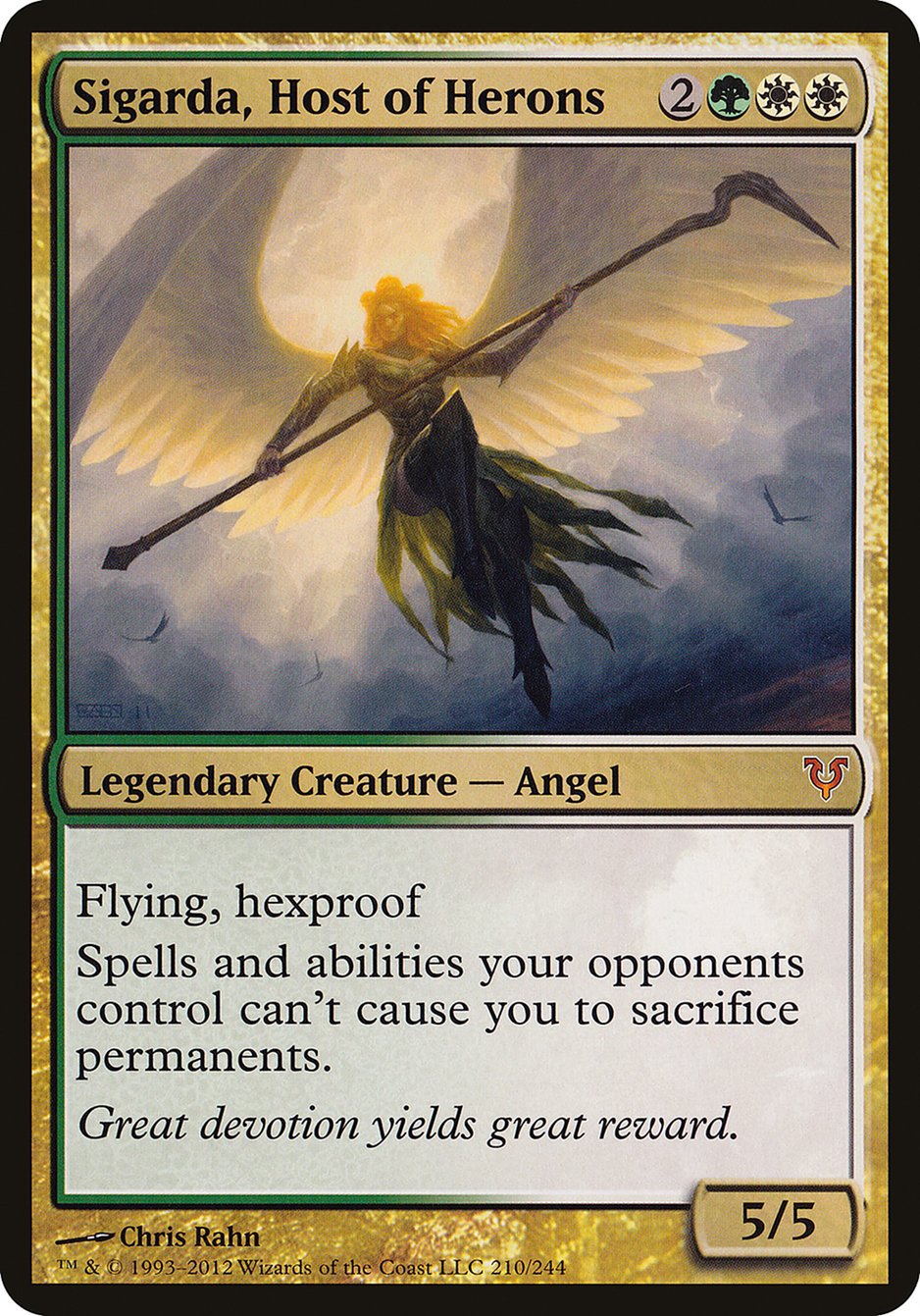 Sigarda, Host of Herons (Oversized) [Open the Helvault] | KingTCG.ca