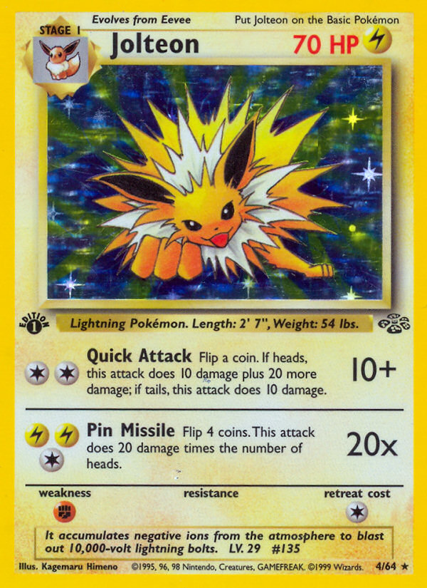 Jolteon (4/64) [Jungle 1st Edition] | KingTCG.ca