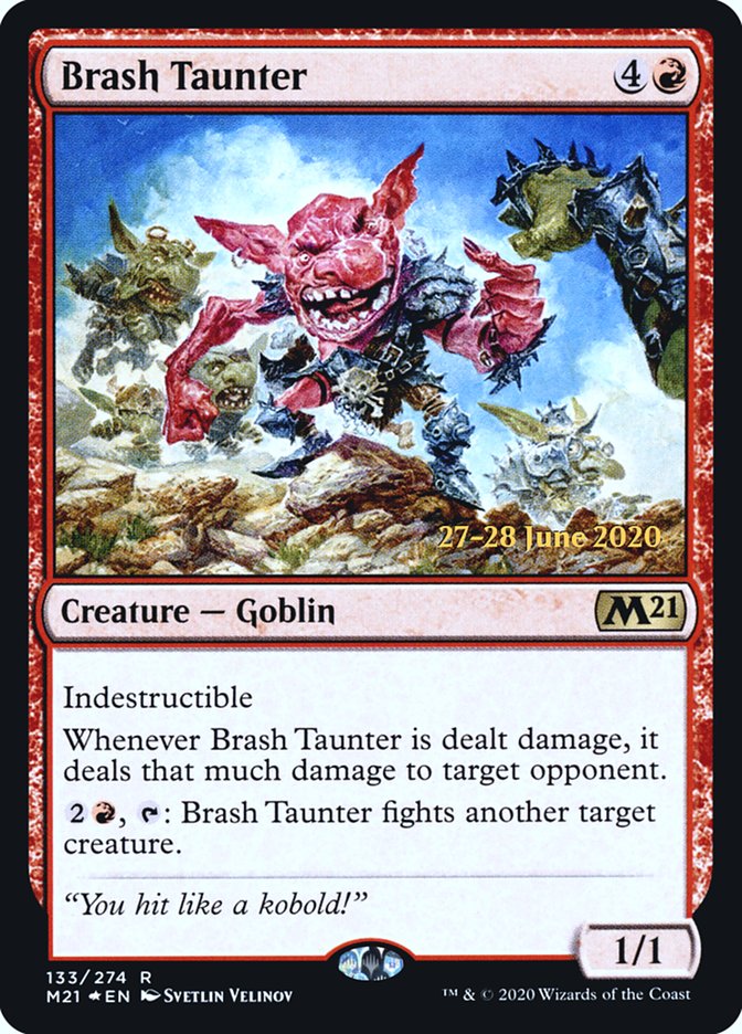 Brash Taunter  [Core Set 2021 Prerelease Promos] | KingTCG.ca