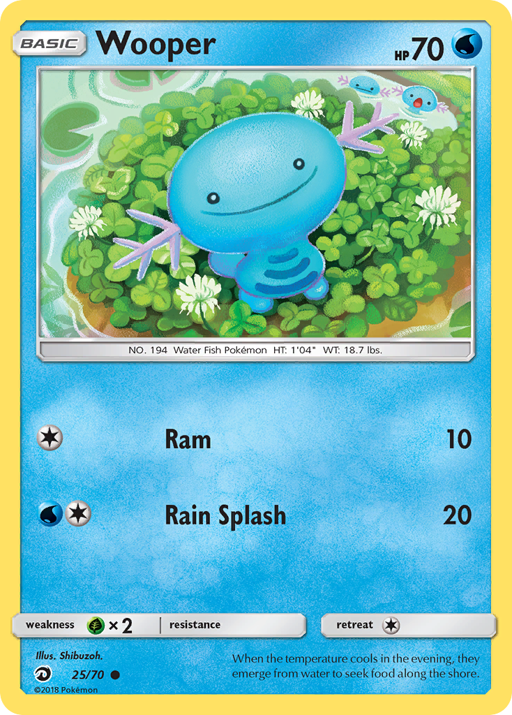 Wooper (25/70) [Sun & Moon: Dragon Majesty] | KingTCG.ca