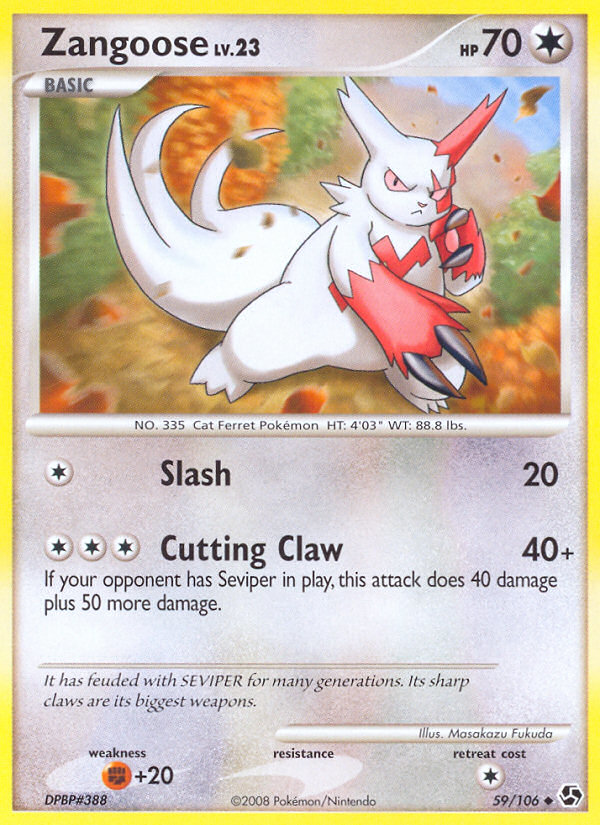 Zangoose (59/106) [Diamond & Pearl: Great Encounters] | KingTCG.ca